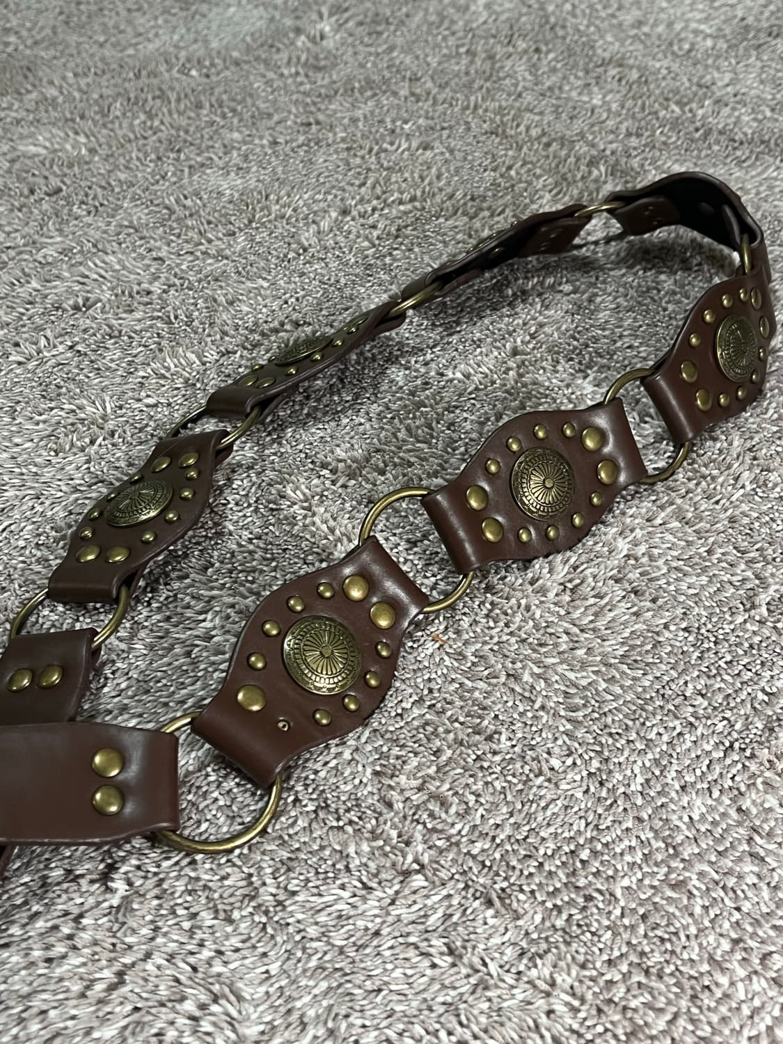 브라운 웨스턴 벨트 (솔로지옥 이시안 착용) 상품이미지1