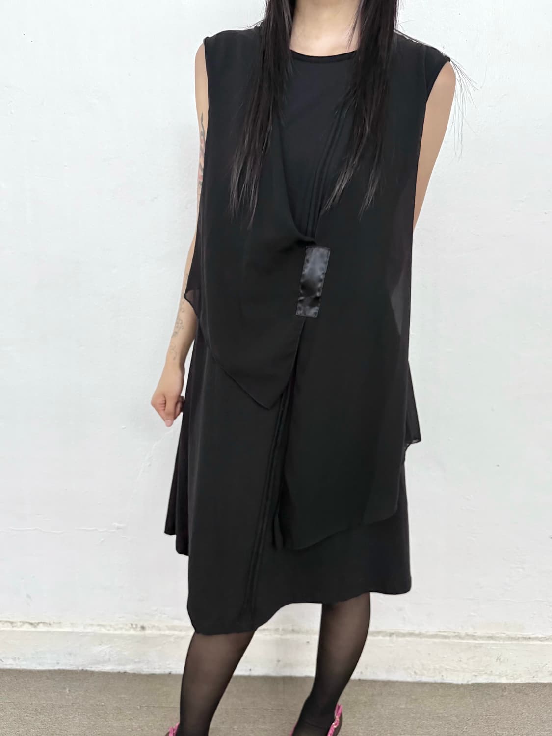 Black Layered Dress 상품이미지1