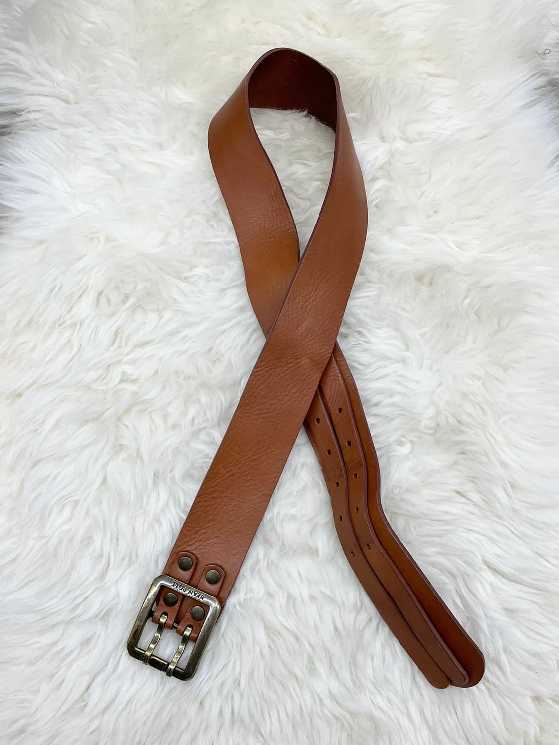 빈폴 리얼레더 와이드 버클 벨트 상품이미지1