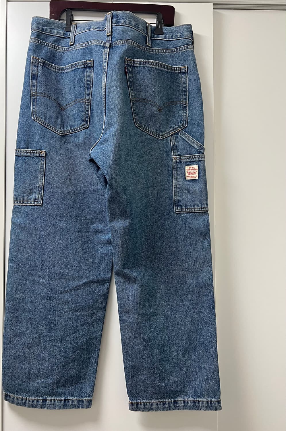 리바이스 568 루즈 스트레이트 더블 니 팬츠 미디엄 인디고 상품이미지2