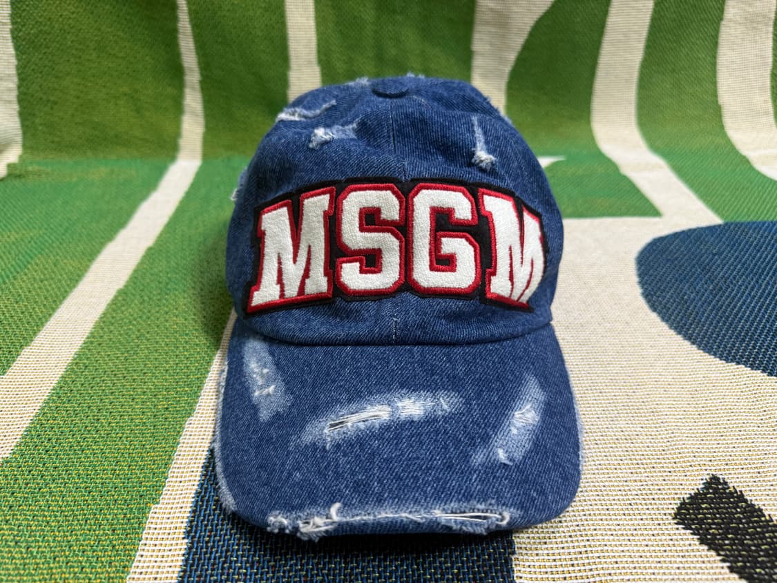 MSGM 디스트로이드 데님 볼캡 (msgm) 상품이미지1