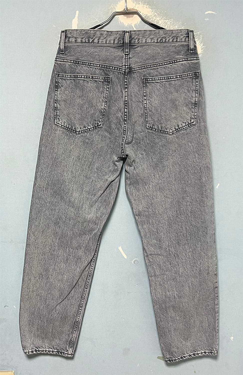 유니클로 남자 청바지 새상품 춘추 와이드핏진 캐주얼 그레이워싱 M 30 상품이미지2