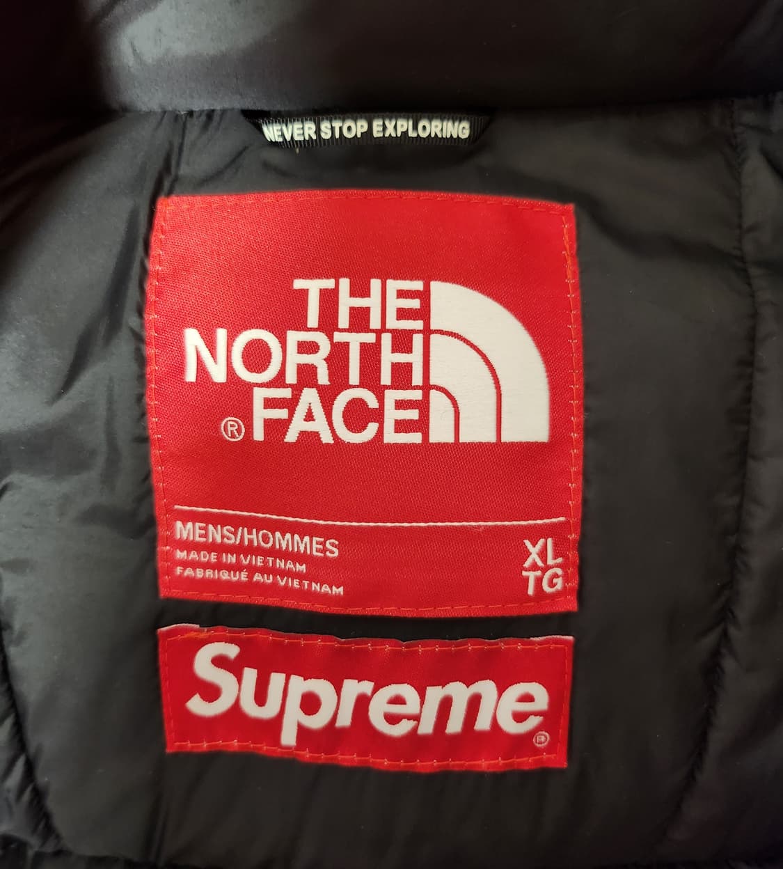슈프림SUPREME x 노스페이스NORTHFACE/S로고 서밋 패딩/XL 상품이미지6