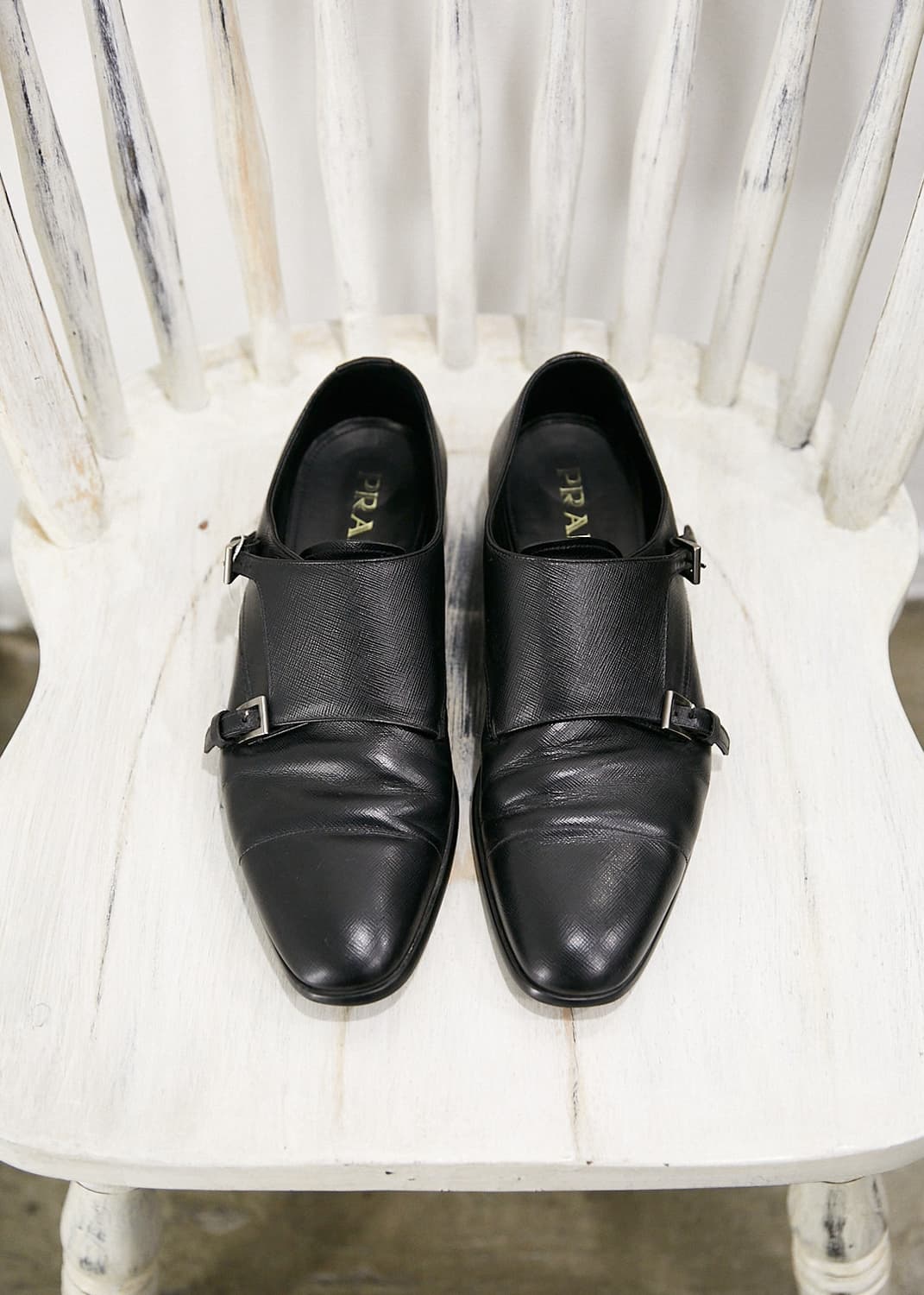 Saffiano Leather Double Monk Strap Shoes 상품이미지2