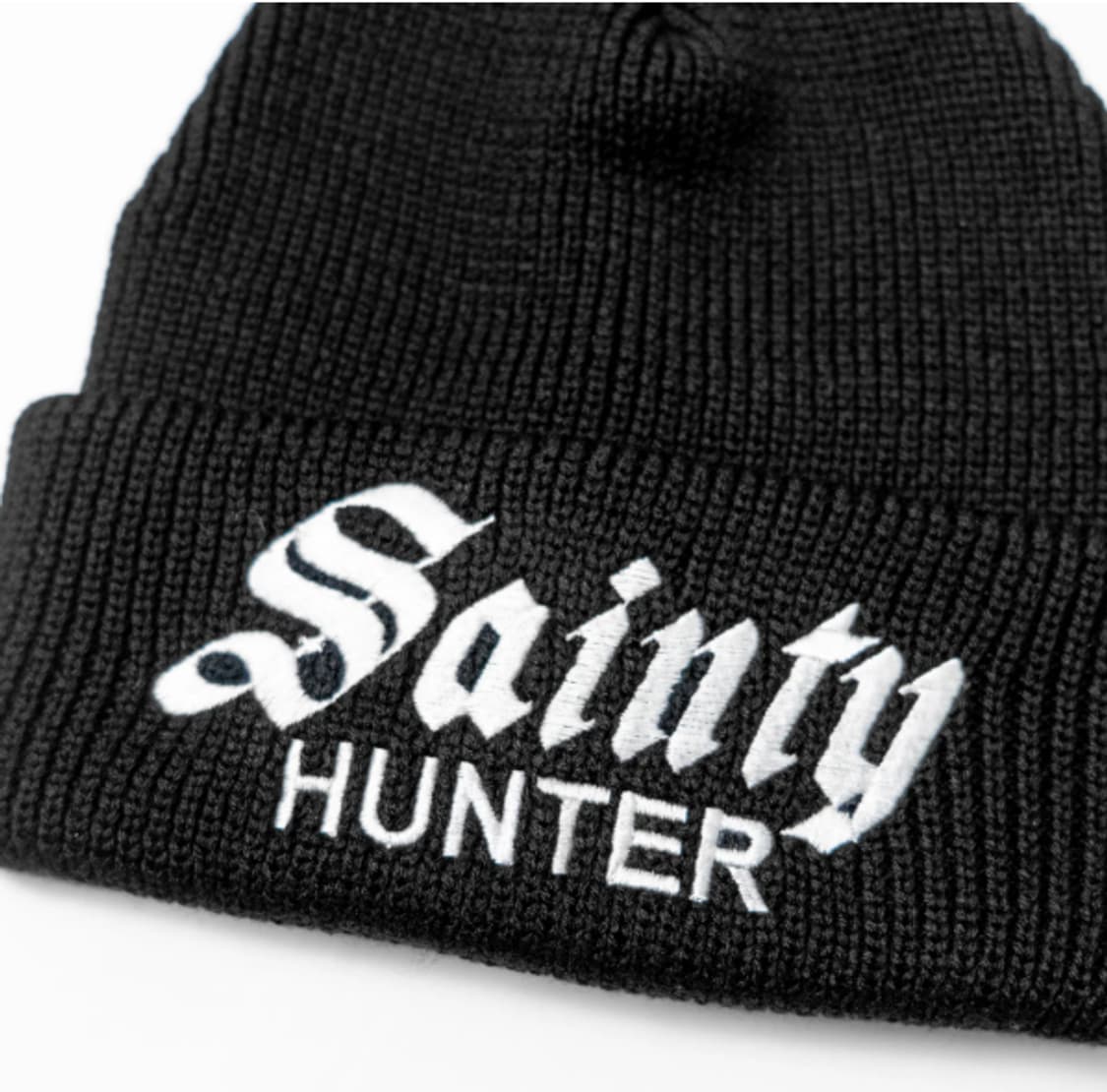 [새상품/F] 세인트미카엘 x 바운티헌터 비니 니트캡 와치캡 블랙 상품이미지3