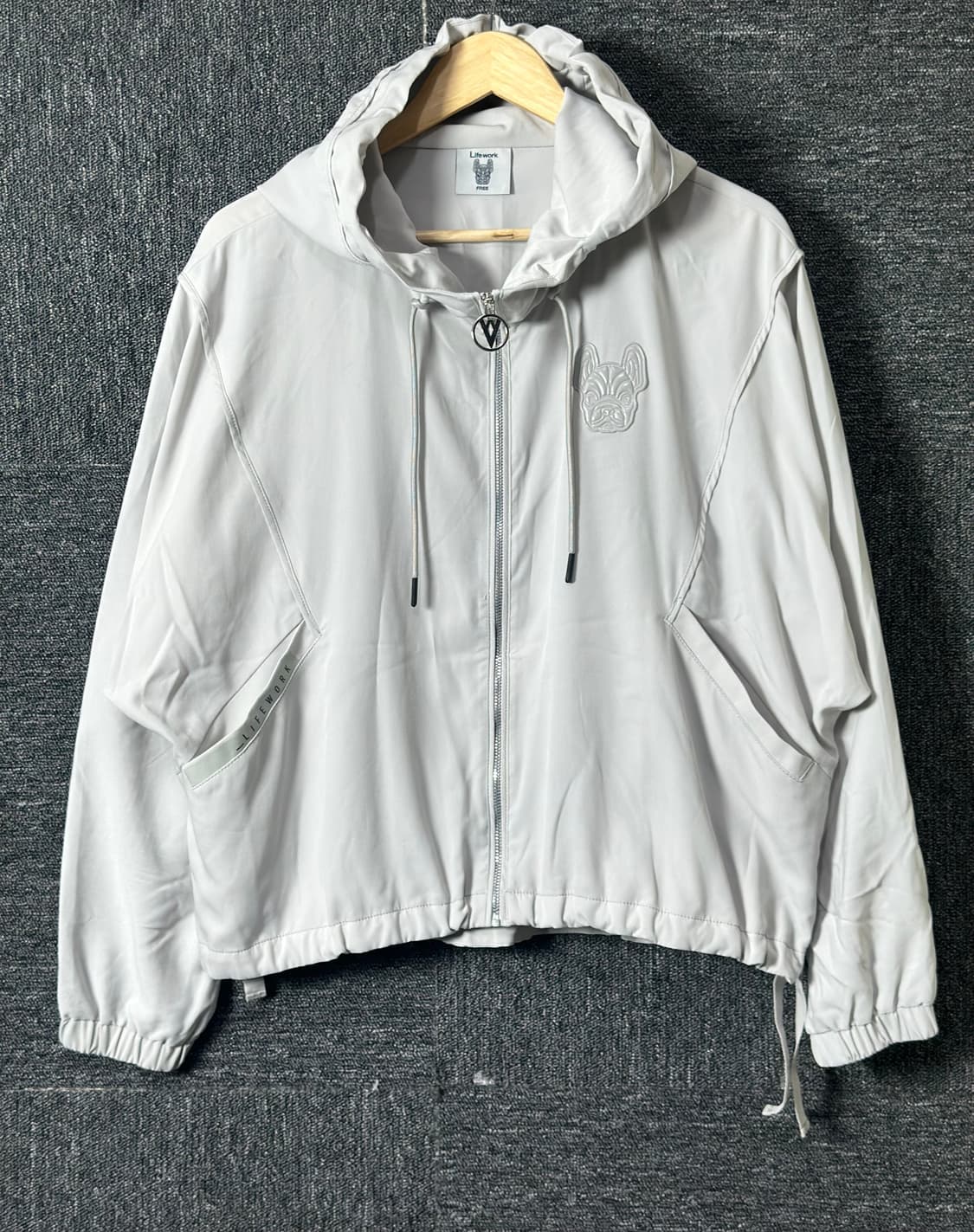 라이프워크 여성 후드 집업 FREE 라이트 베이지 상품이미지1