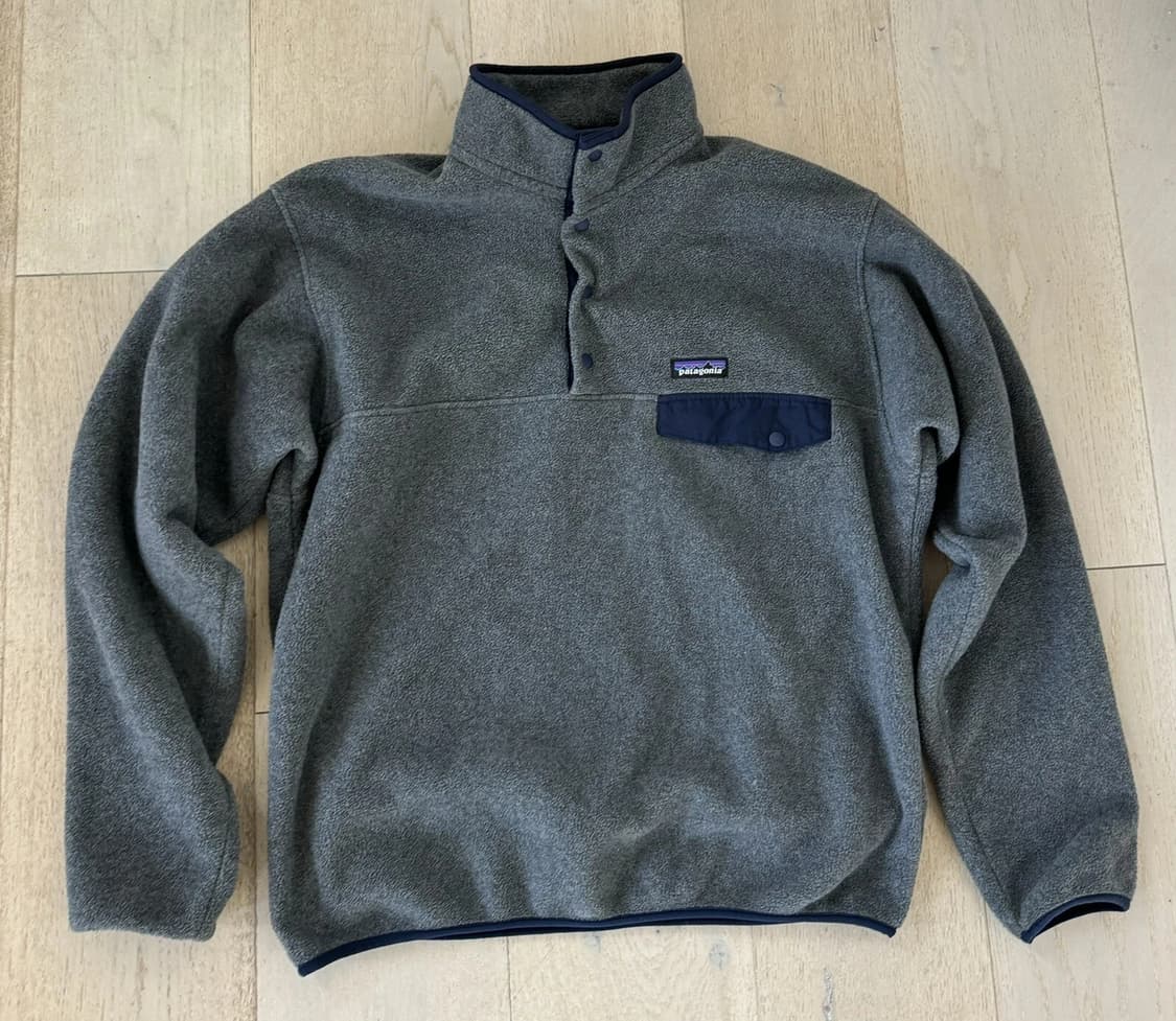 10s 파타고니아 신칠라 스냅-T 그레이/네이비 니카라과 상품이미지1