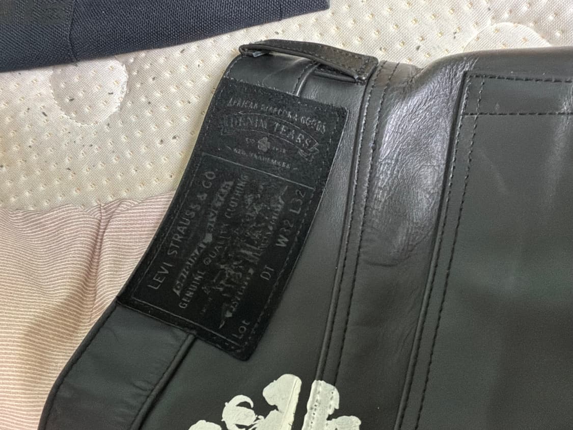 데님티어스 리바이스 레더 바지 상품이미지2