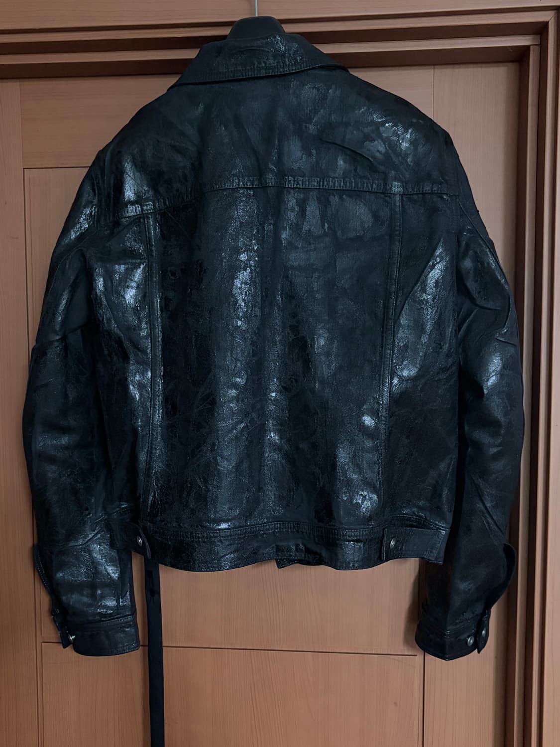 릭오웬스 왁스 코팅 트러커 자켓 상품이미지2