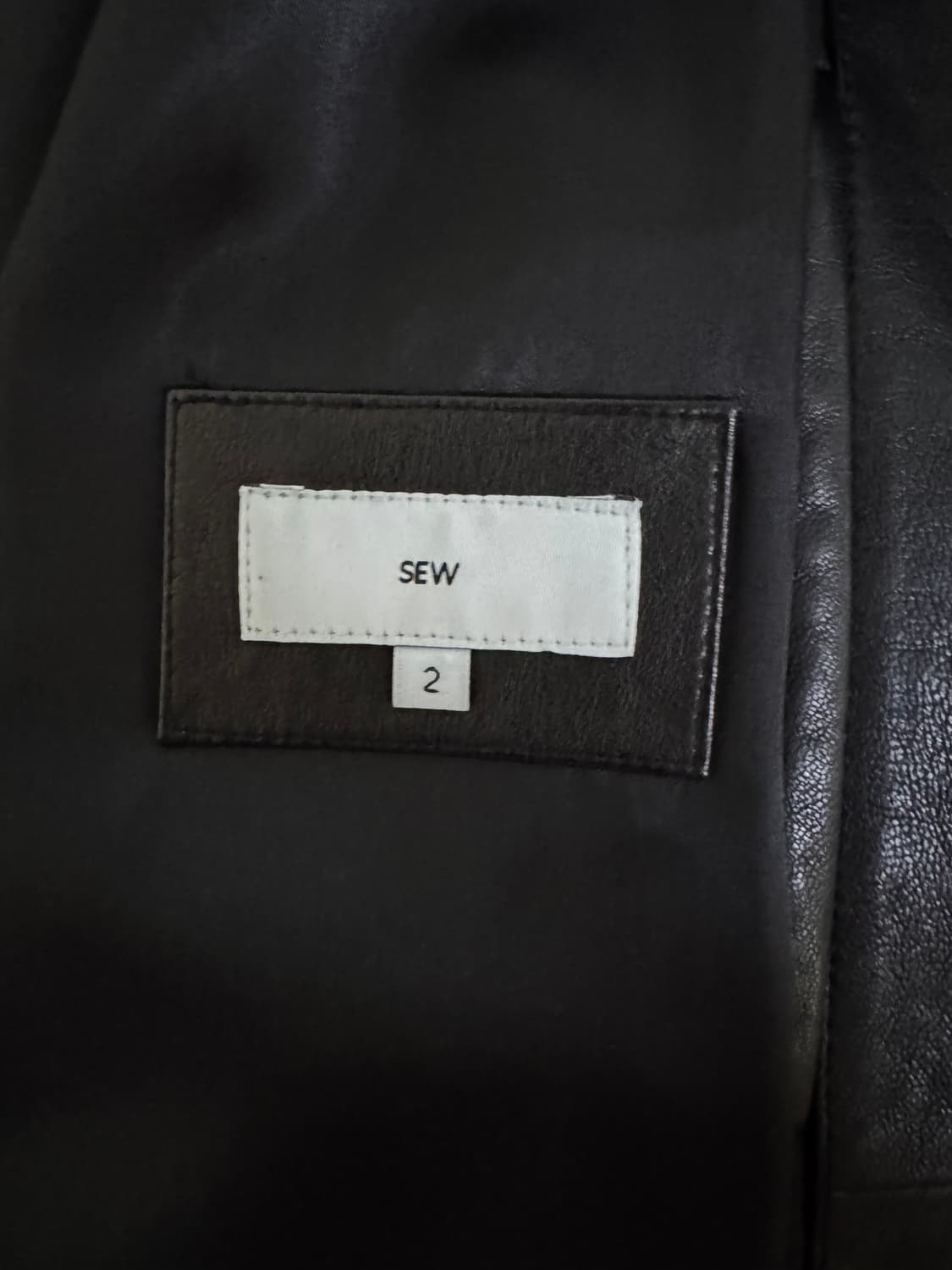 sew 레더 블루종 상품이미지3