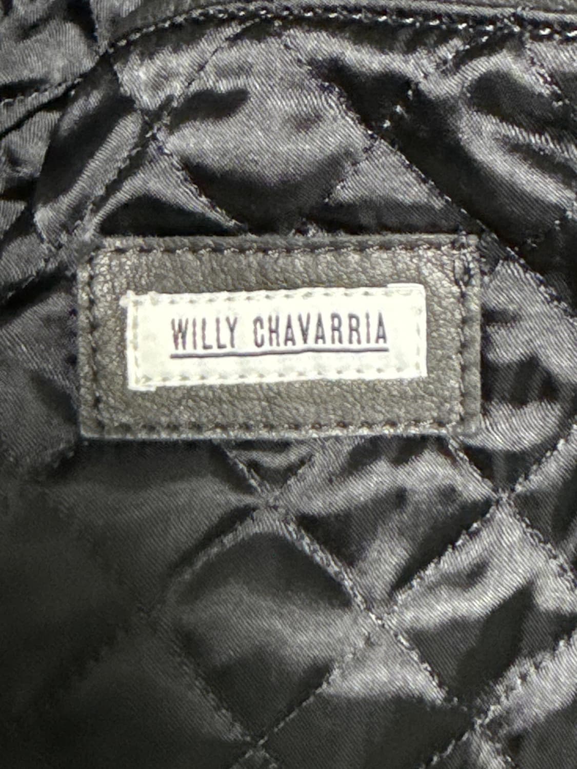 (레어 단종) Willy Chavarria 카프스킨 오버핏 바이커레더자켓 상품이미지6