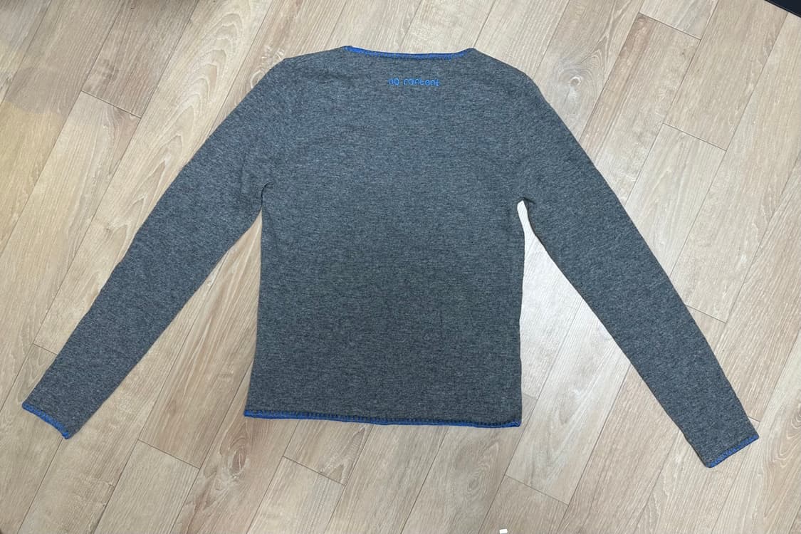 노컨텐츠 266. 스티치 니트 _ 그레이 상품이미지3