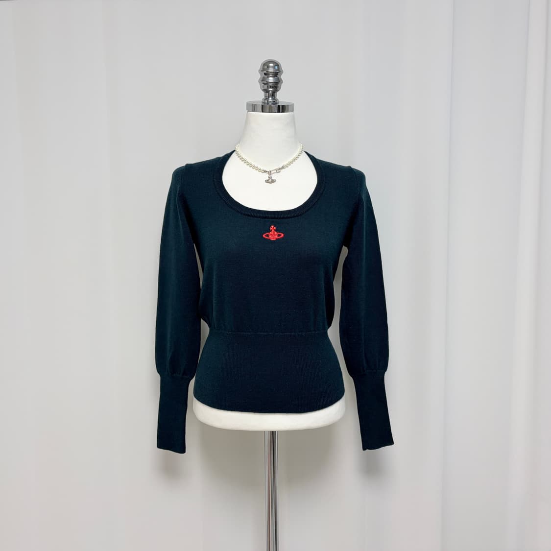 비비안웨스트우드 유넥 울 니트 딥그린 상품이미지2