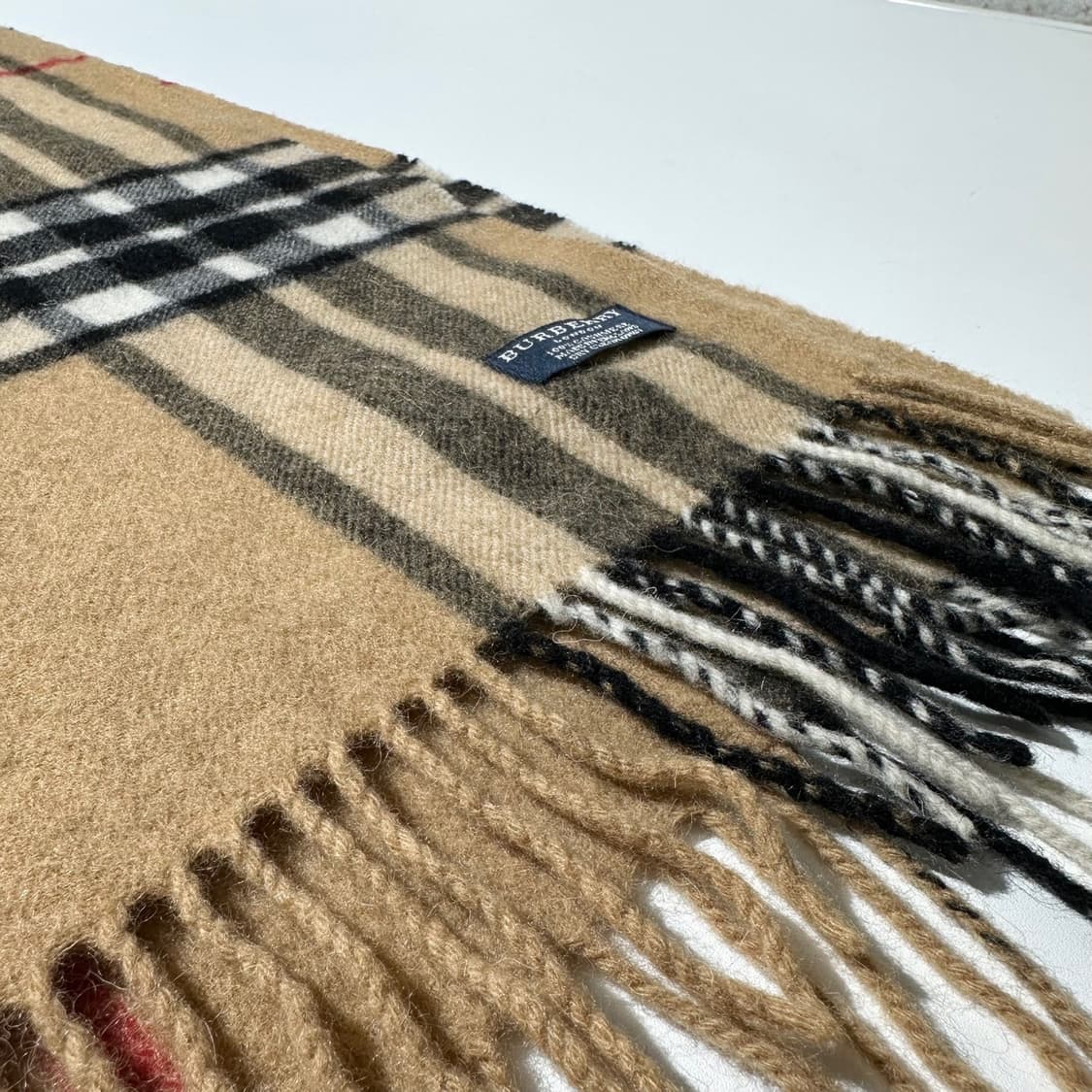 버버리 캐시미어 100% 노바체크 머플러 목도리 상품이미지4