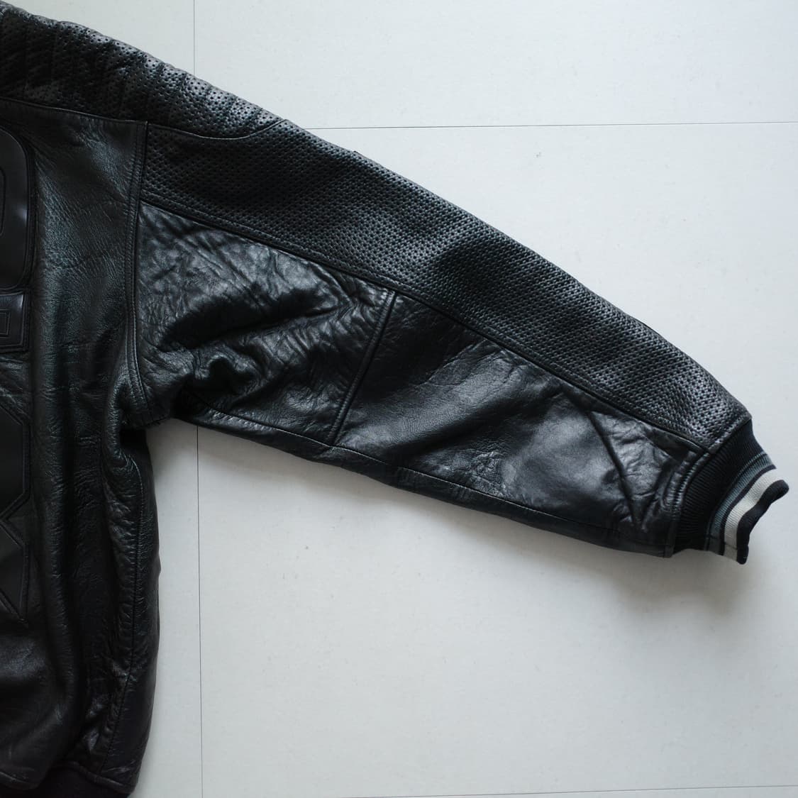 00s 아비렉스 독수리 리얼 레더 바시티 자켓 XL 상품이미지9