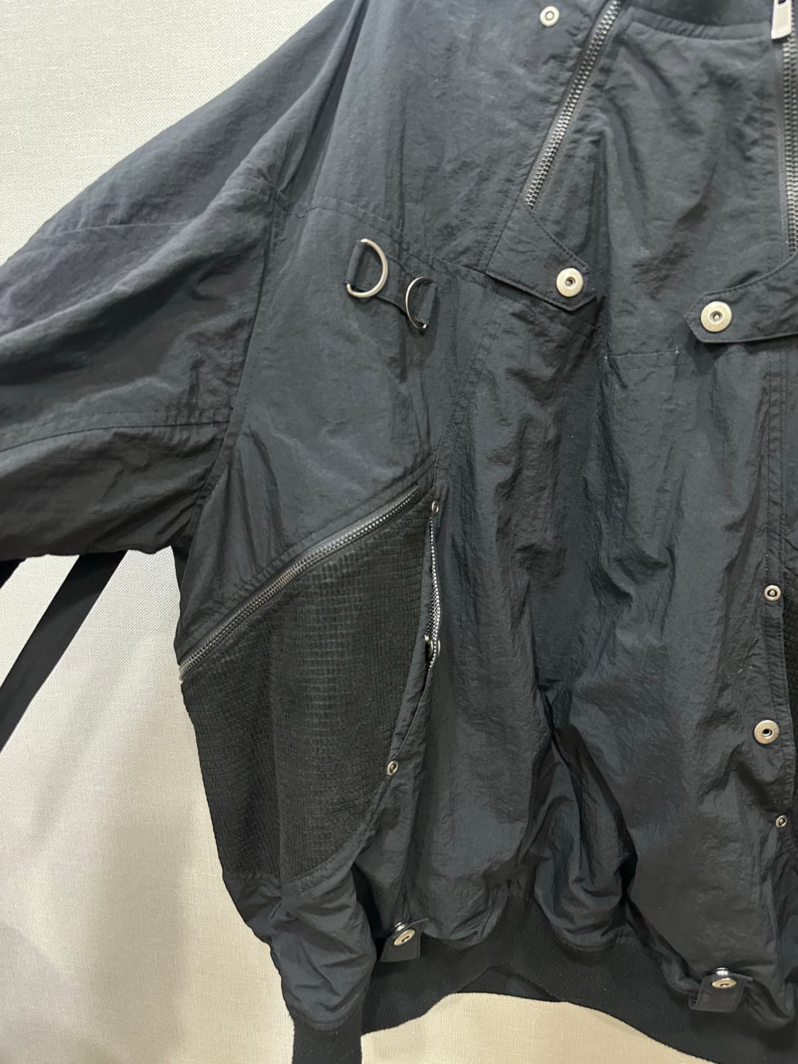 코드 CORD 멀티 펑셔널 짚 풀오버 자켓_BK M size 상품이미지3