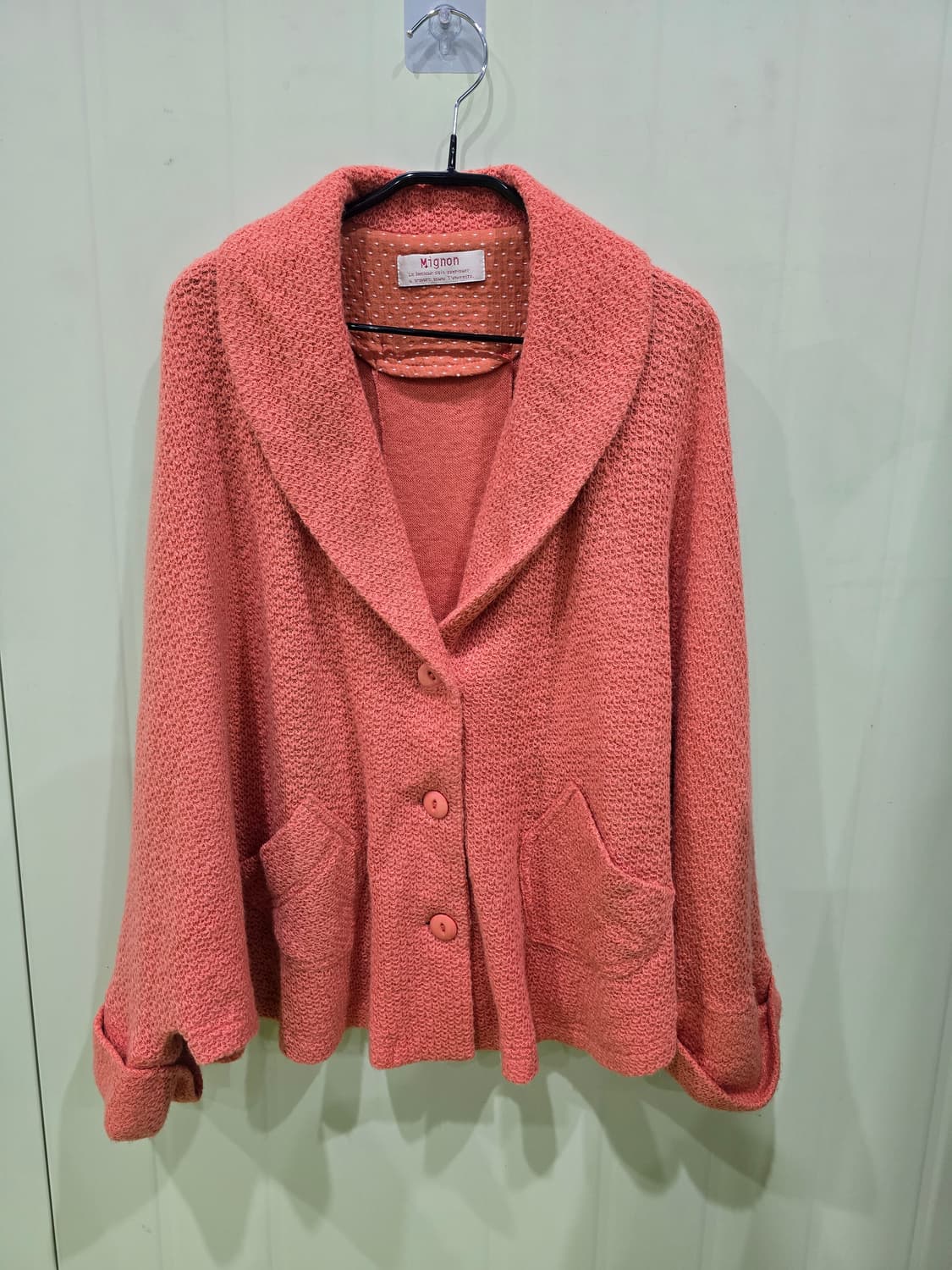 Mignon 코랄 자켓 M-L 일본 빈티지 상품이미지1