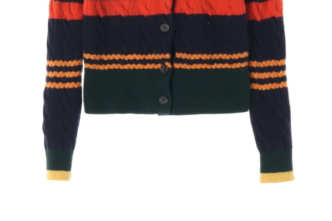 폴로 랄프로렌 멀티 스트라이프 케이블 가디건 S 상품이미지4