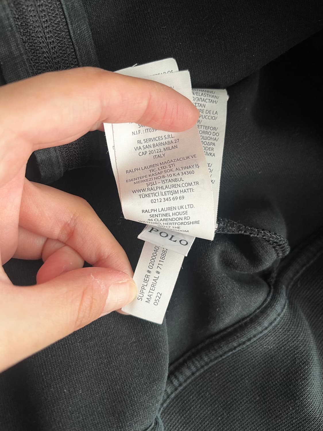 3XL) 신형 폴로 랄프로렌 후드집업 블랙 상품이미지6