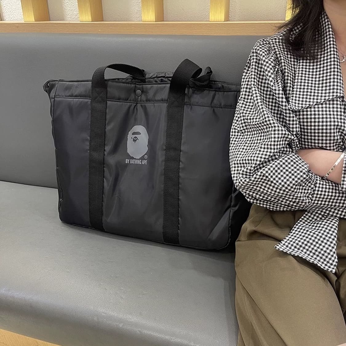 베이프 블랙 토트백 숄더백 상품이미지3