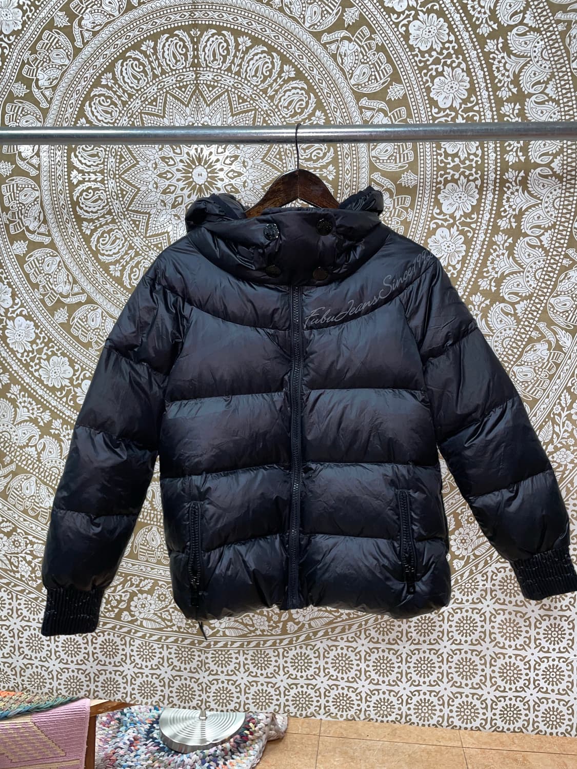 푸부 후부 거위털 더블버튼 패딩  상품이미지3