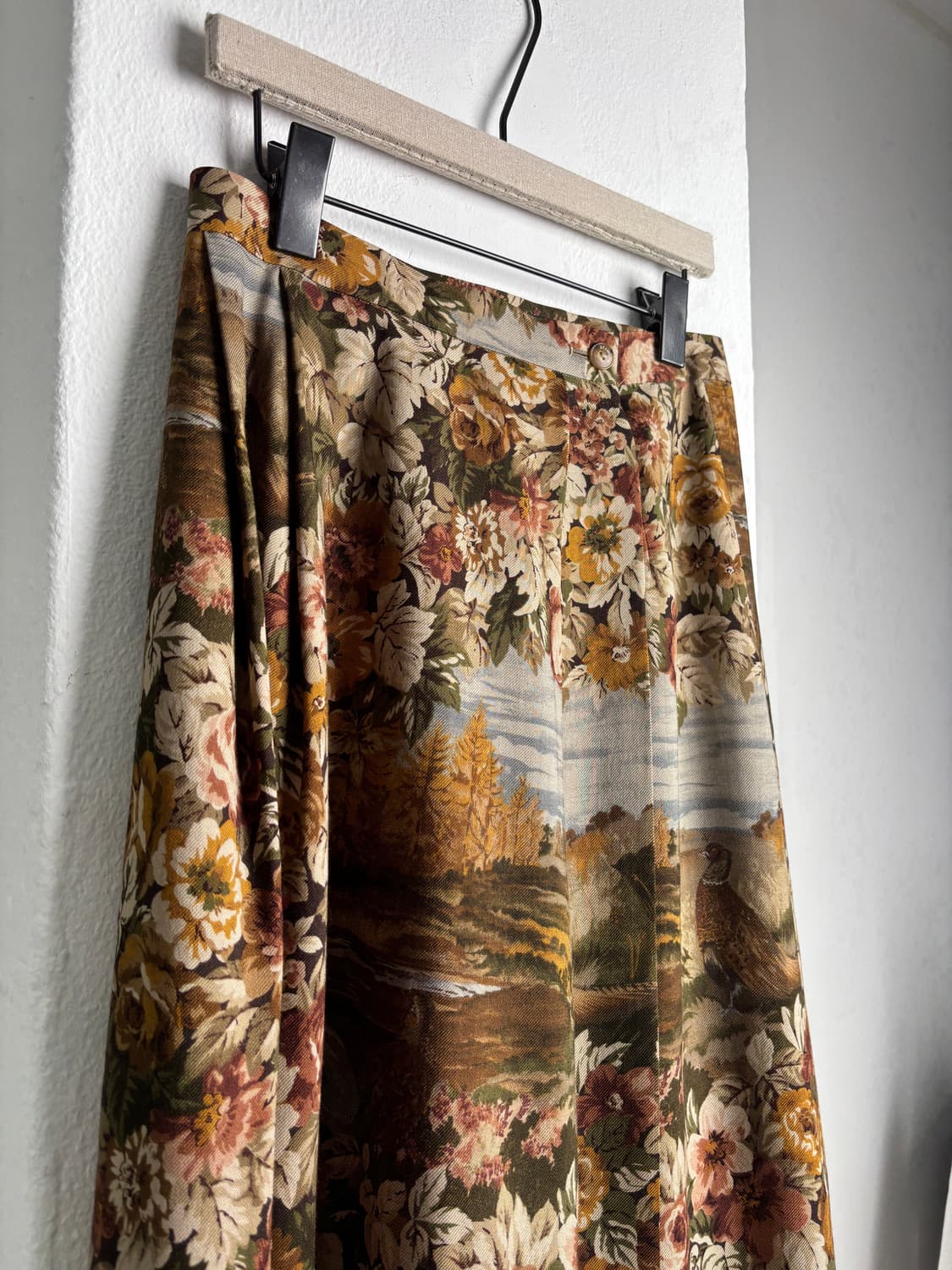 Vintage Burberry 80-90’s Wool&Silk skirt 상품이미지4
