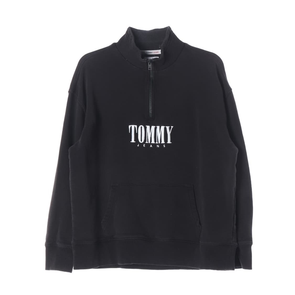 타미진스 자수 빅로고 하프집업 맨투맨 블랙 XL 상품이미지1