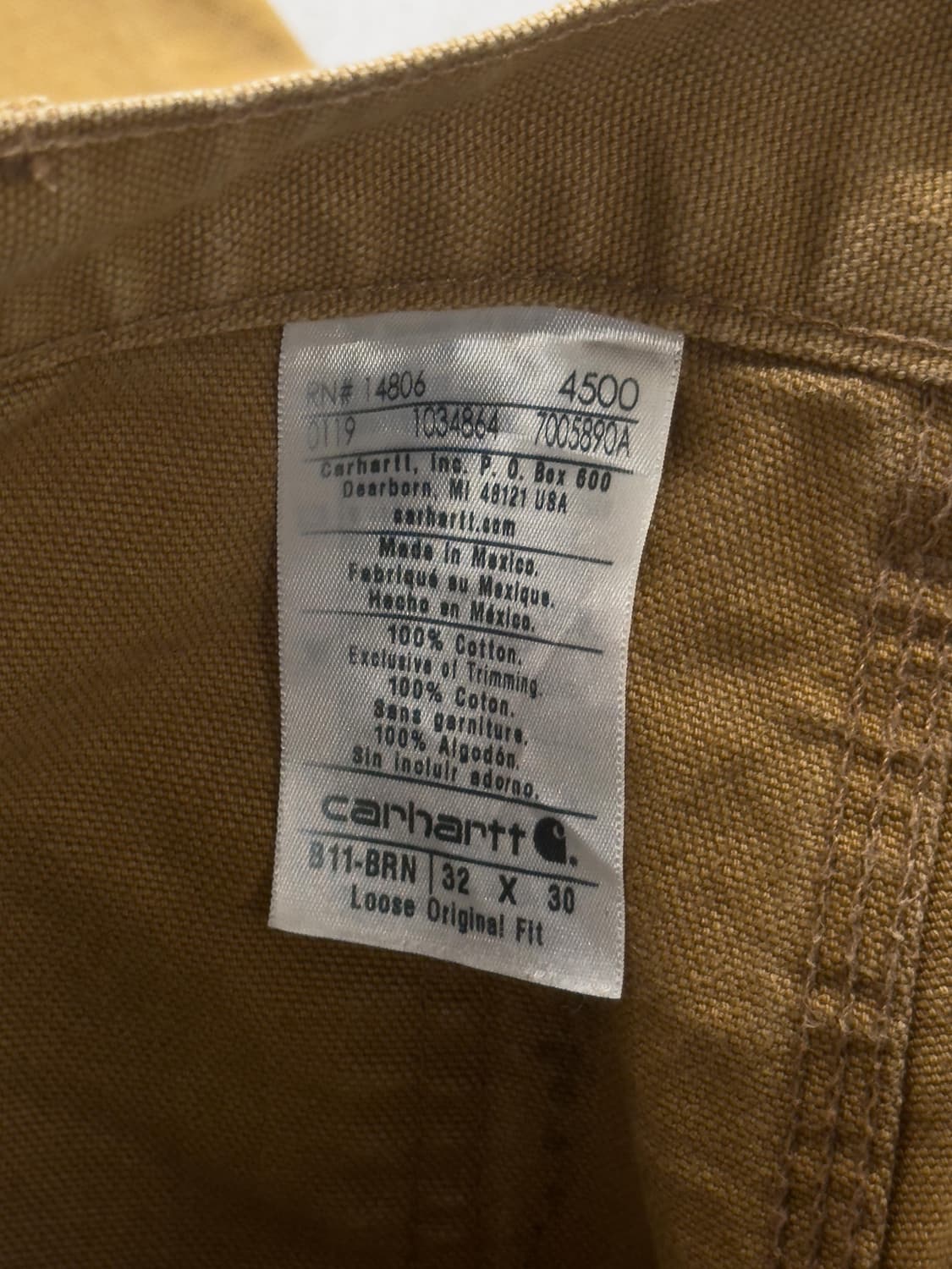 칼하트 카펜터 팬츠 상품이미지6