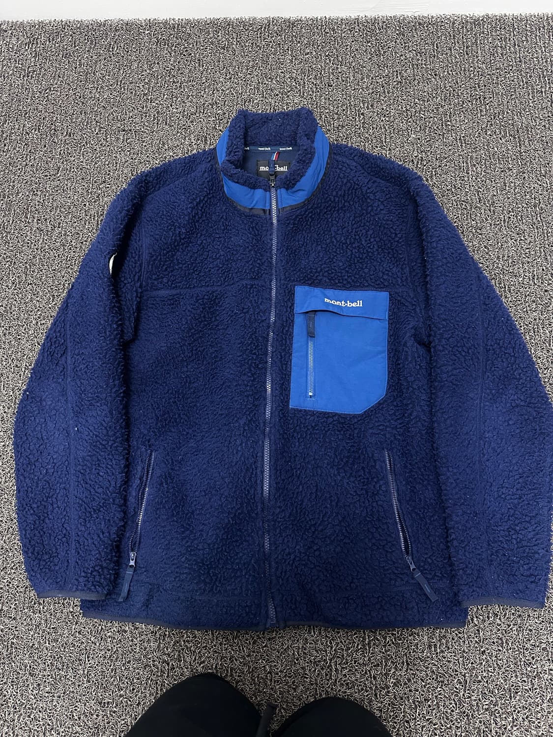 montbell 몽벨 뽀글이 털 자켓 네이비 110(2XL) 상품이미지1