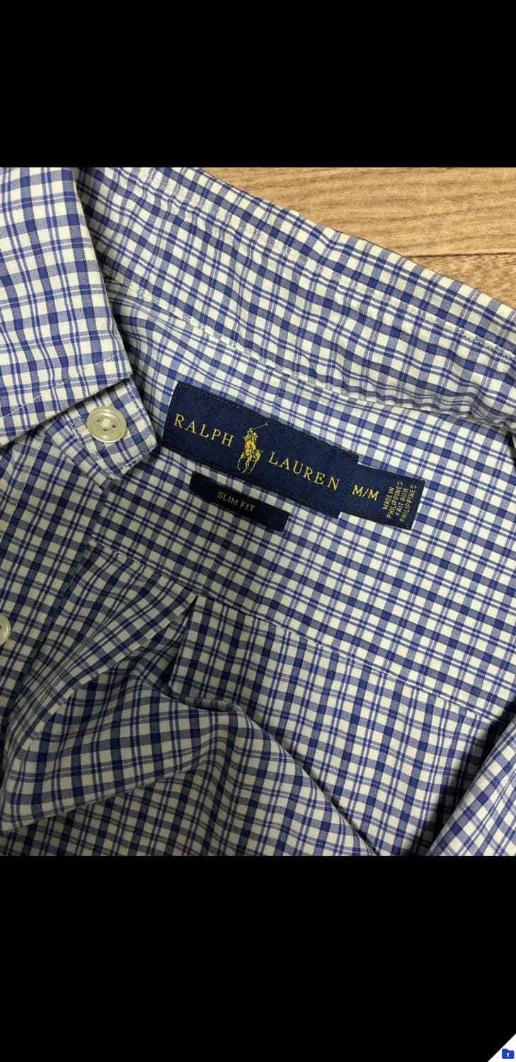 [새상품] 폴로 슬림핏 셔츠 M 남녀공용 상품이미지2