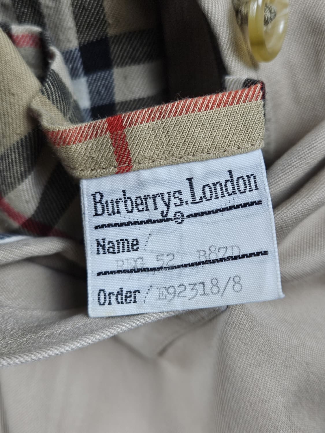 버버리 울 안감 헌팅트림 트렌치 코트 ( 상세설명참조 ) / 10318 상품이미지6