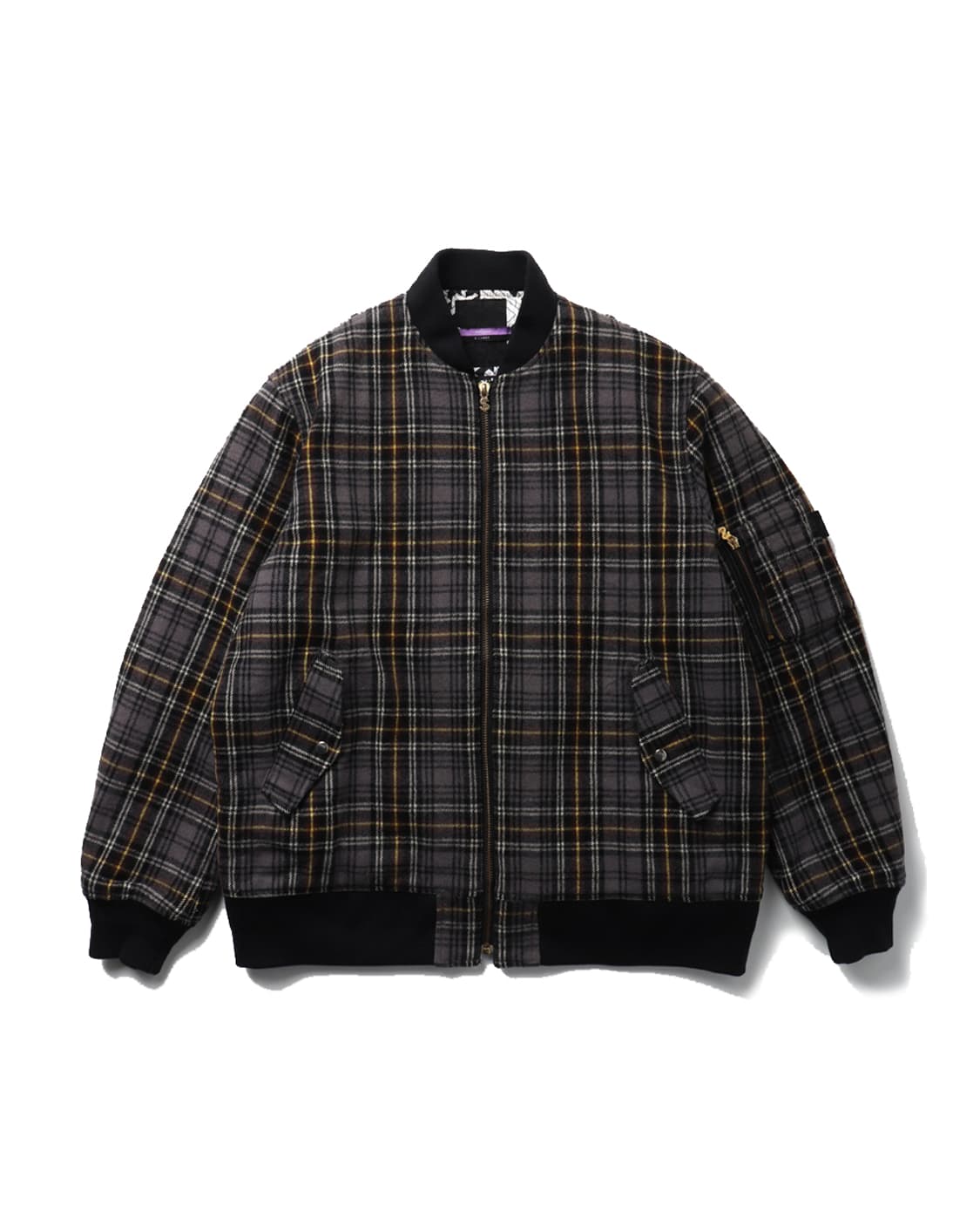 SWAGGER Plaid Wool MA-1 Jacket 상품이미지1