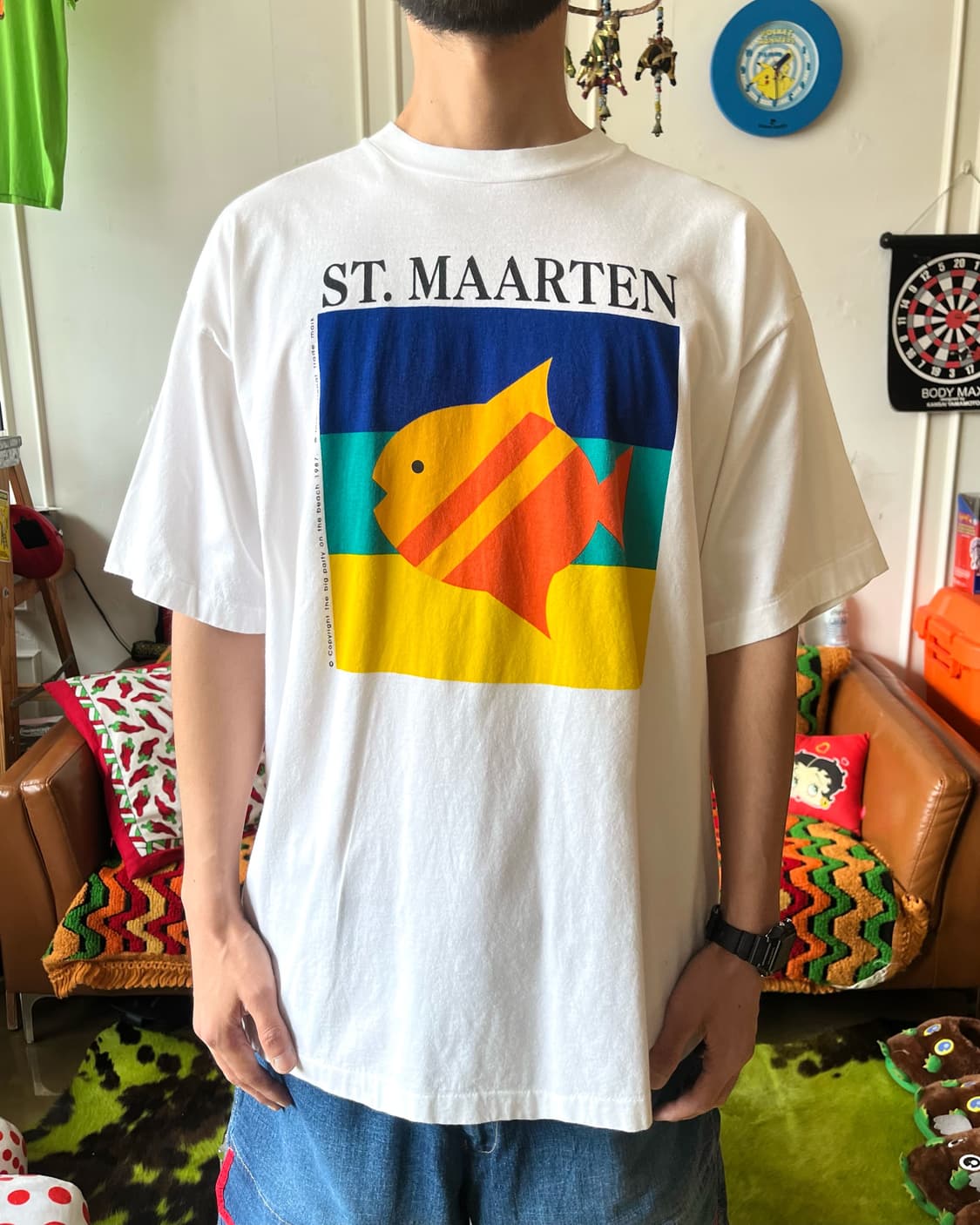 1980s "ST. MAARTEN" USA Vintage T-Shirt 상품이미지2