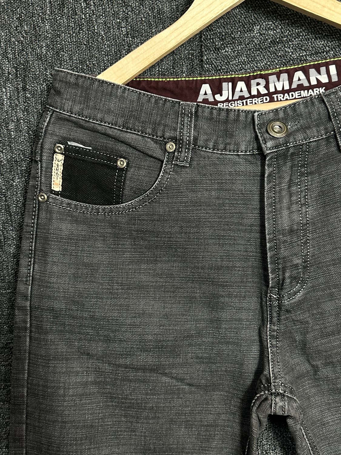 AJ ARMANI 남성 블랙 데님 33 상품이미지4