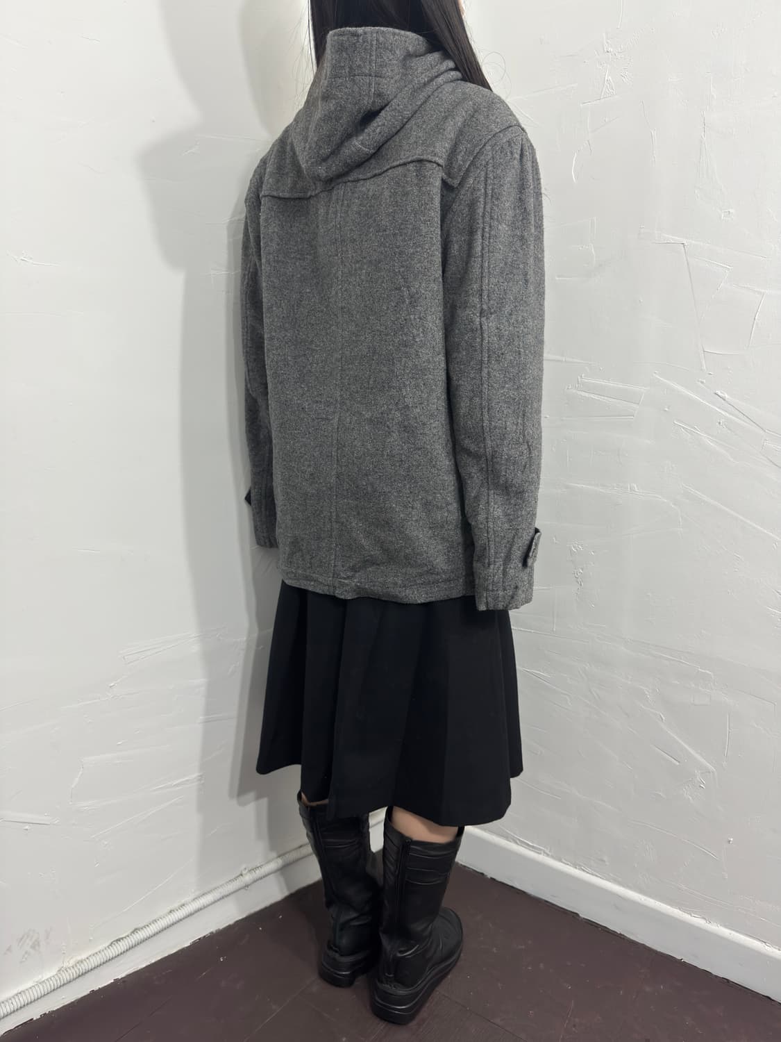 edwin hood duffle wool jacket 상품이미지5