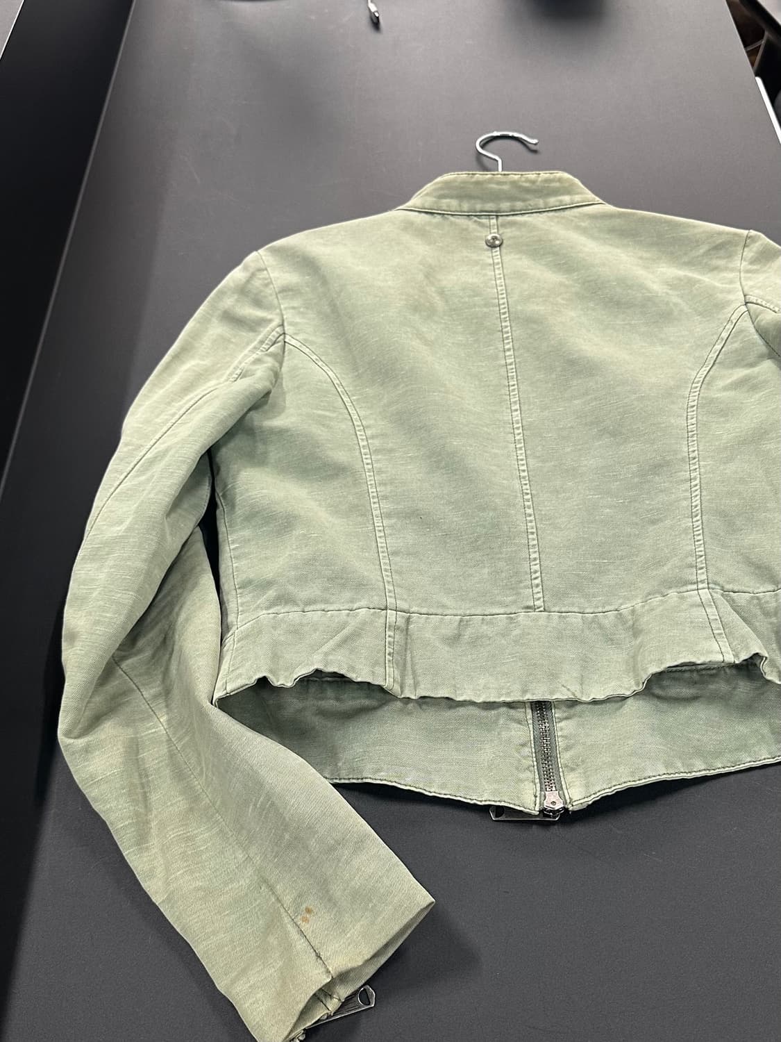 디젤 사선지퍼 도트안감 투웨이 락시크 넥버클자켓 상품이미지9