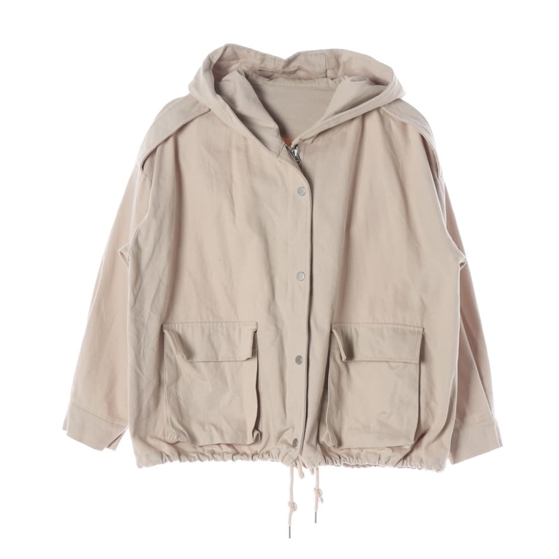 나인식스뉴욕 베이지 후드 집업 야상 자켓 M 상품이미지1