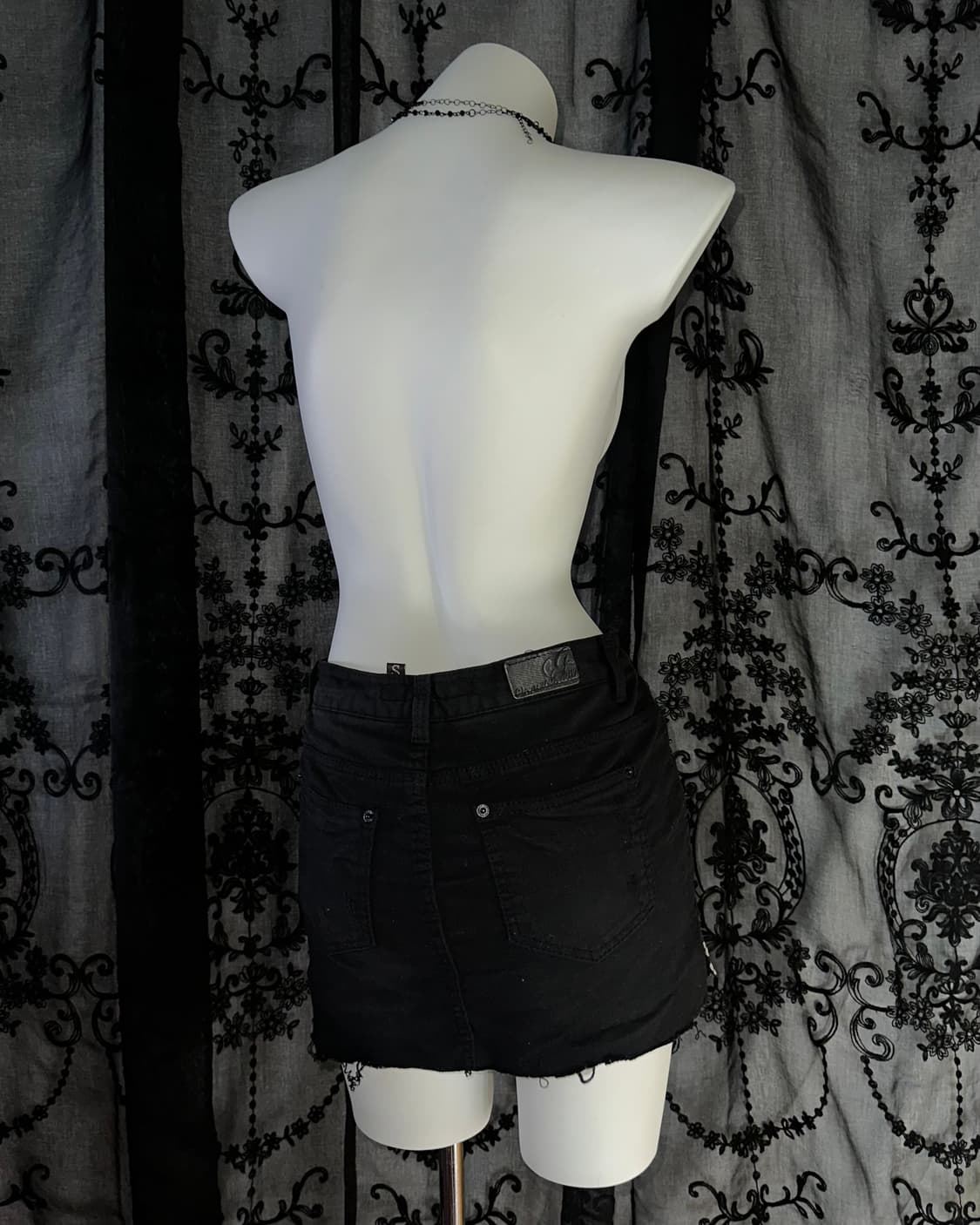 rock chic black skirt 상품이미지3
