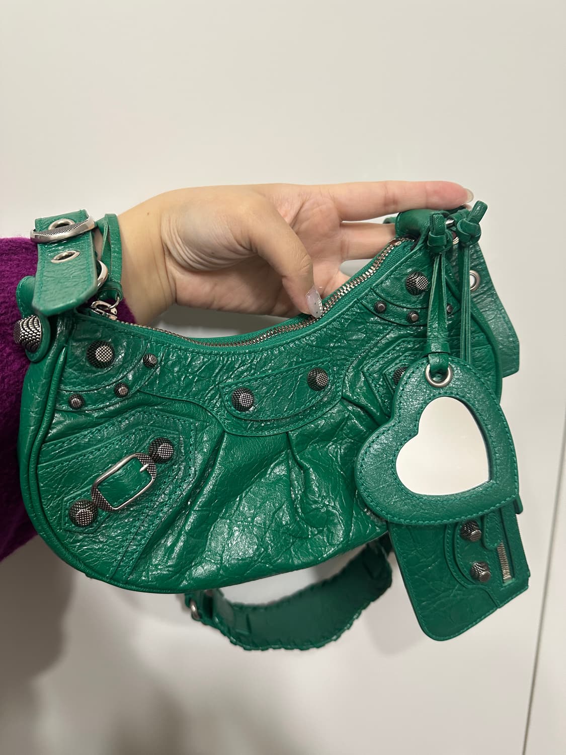 발렌시아가 르카골 XS 숄더백 미니 그린 상품이미지1