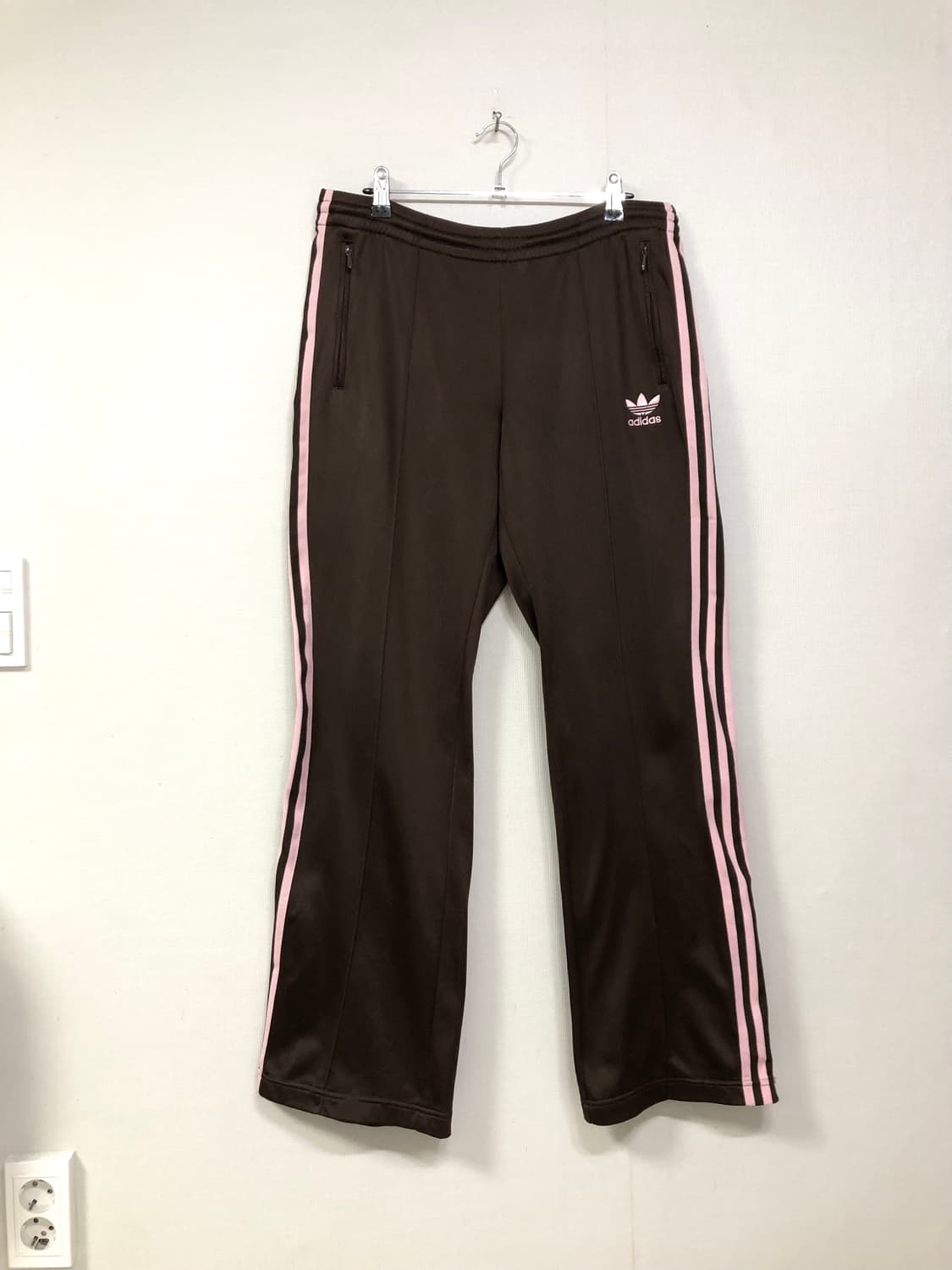 아디다스 여성 슈퍼걸 y2k 기모 트랙팬츠 _ 핑크브라운 상품이미지1