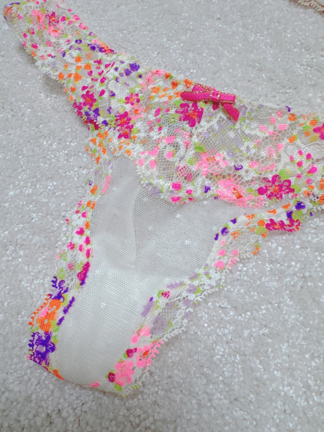 [새상품] 빅토리아시크릿 드림엔젤 플로럴 푸시업 브라 팬티 세트 32B/ 상품이미지7