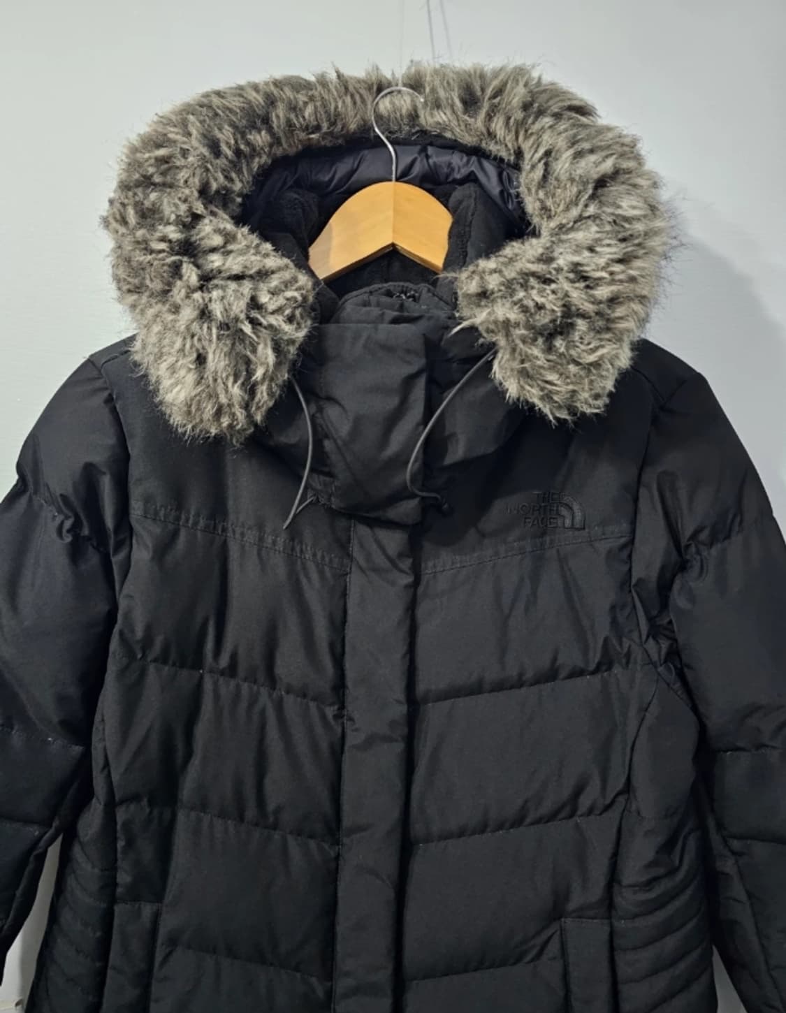 노스페이스 여성 구스다운 롱패딩 블랙 ~77 상품이미지2