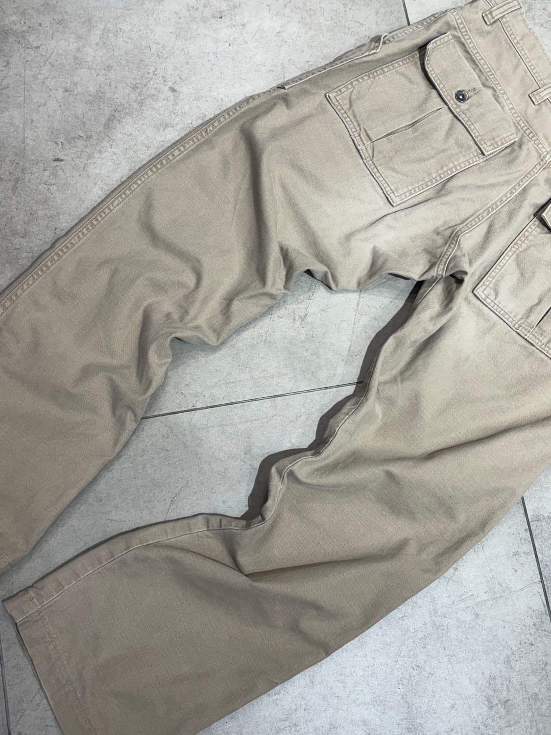 알파 인더스트리 베이지 카고 코튼 와이드 팬츠 상품이미지7