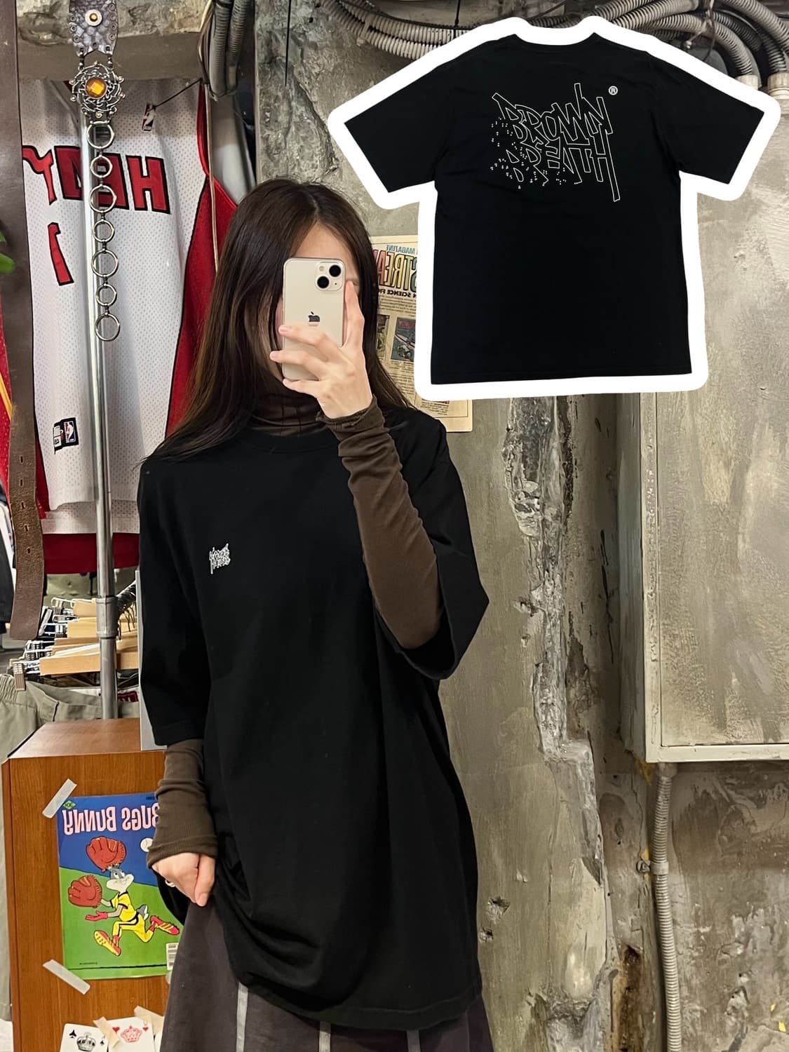 브라운브레스 반팔티 블랙 XL #csz513 상품이미지1