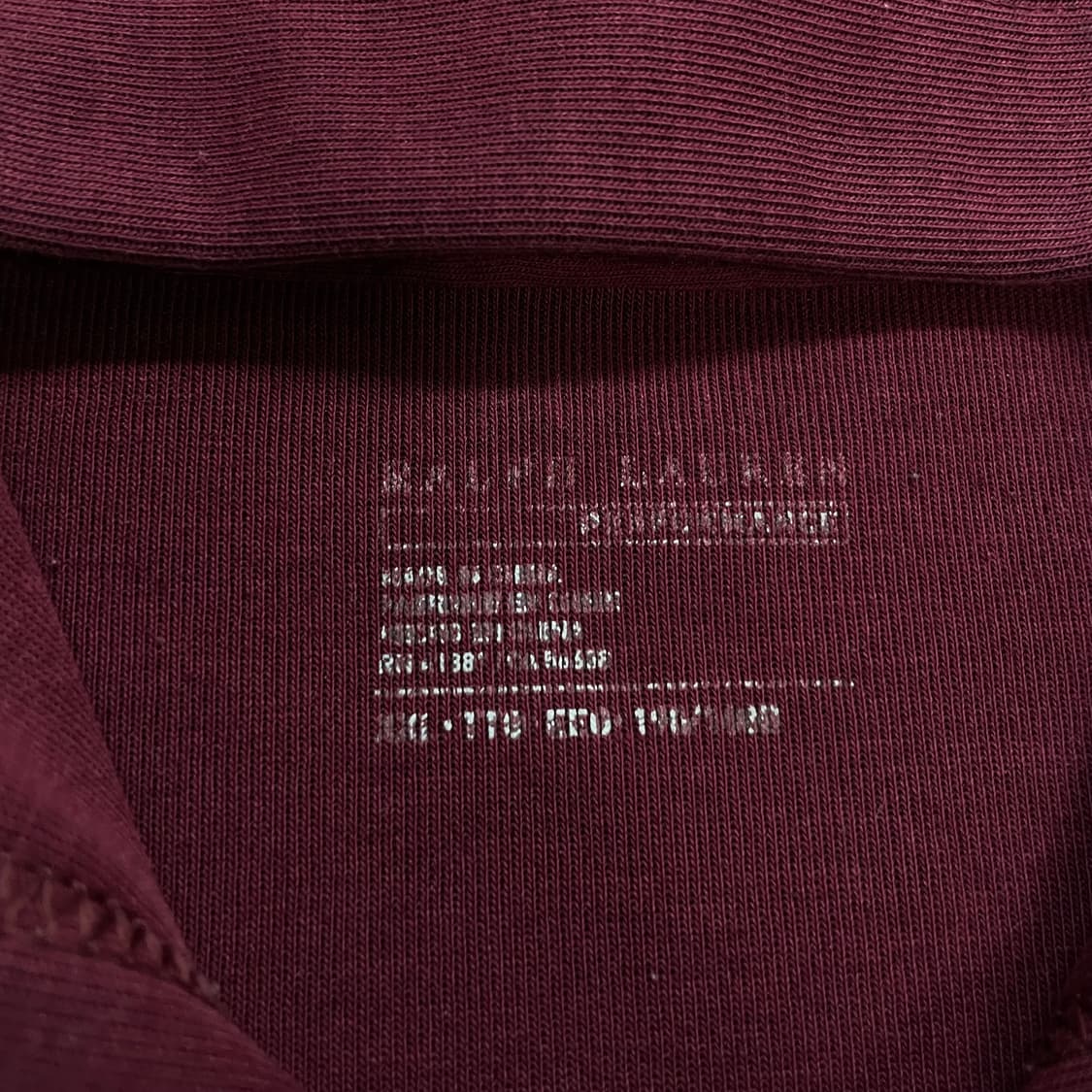 폴로 랄프로렌 포니 로고 후드집업 버건디 상품이미지3