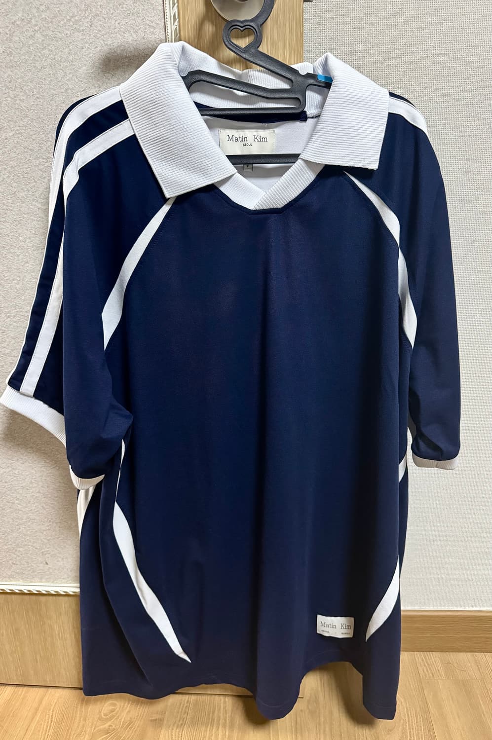 (Free) 마뗑킴 스포티 트랙 져지 탑 네이비 상품이미지3