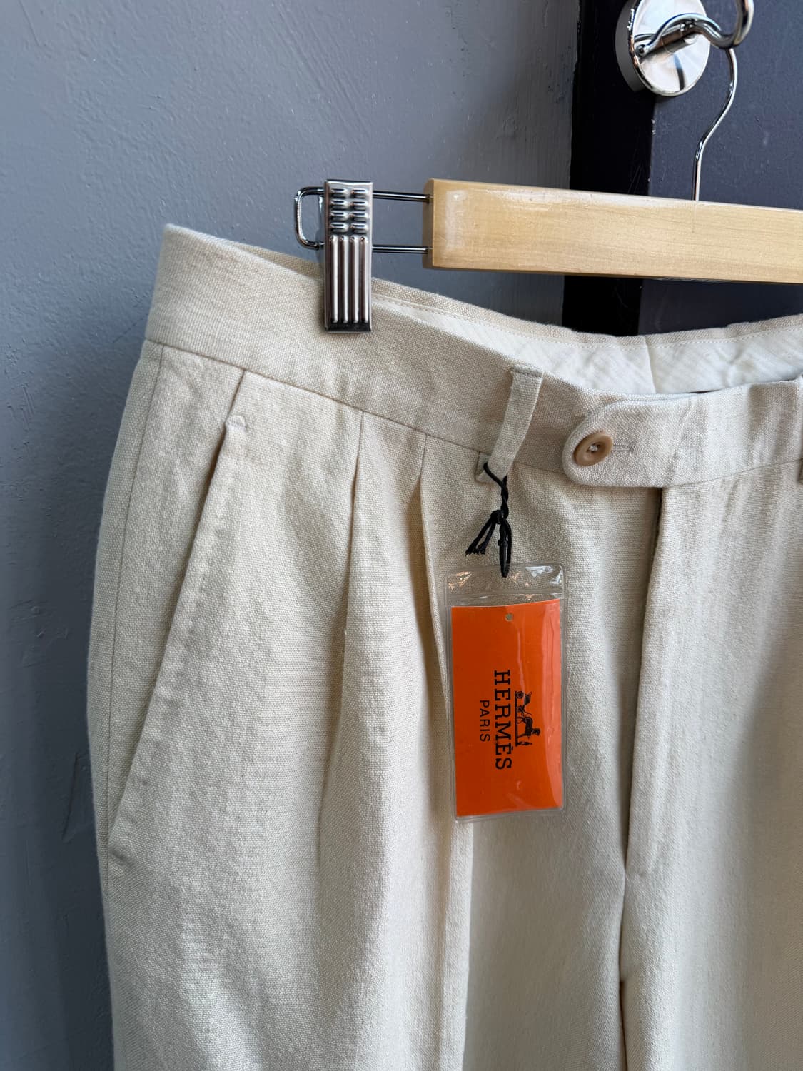 32/ 에르메스 린넨 마 투턱 베이직 팬츠 (새상품) 상품이미지6