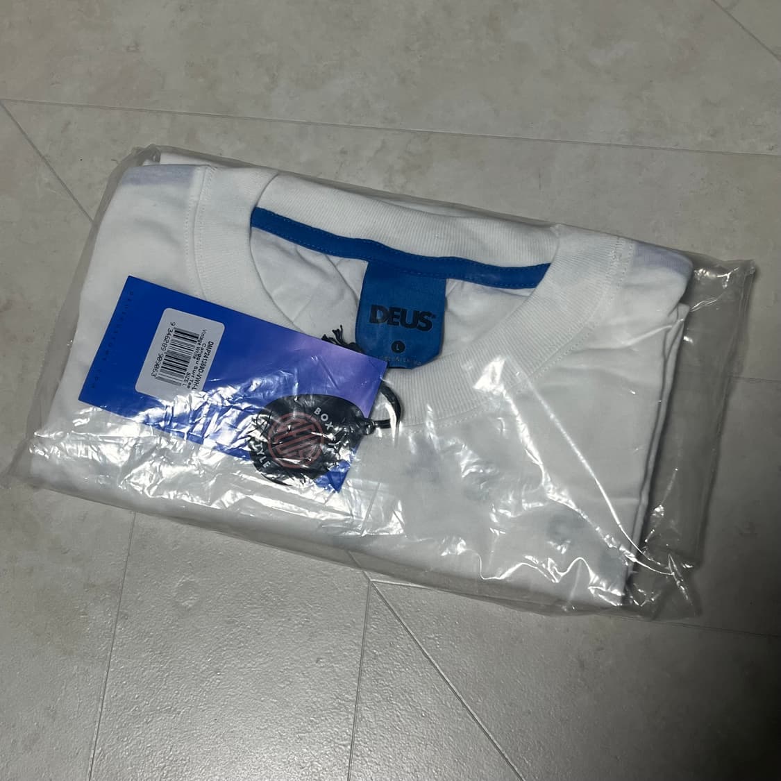 새상품) 데우스엑스마키나 창구 서프 티셔츠 빈티지 화이트 상품이미지5