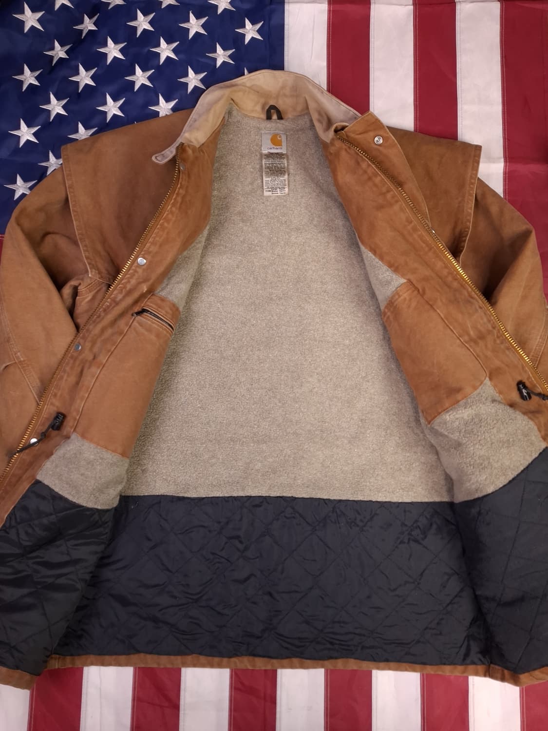 오리지날 90's 칼하트 덕 케이프 오버핏 코트 상품이미지10