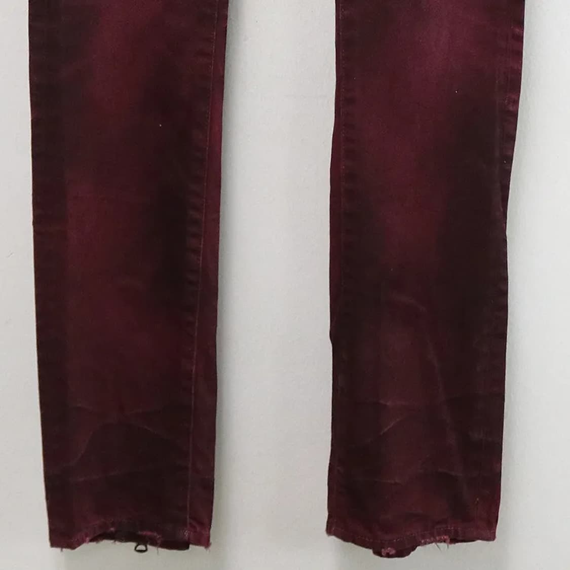 시바라이즈 워시드 버건디팬츠 60736 상품이미지5